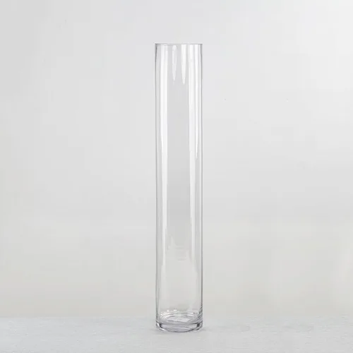 Miniatura 12 de CYS Excel Jarrón cilíndrico de vidrio transparente (Altura: 16 pulgadas de diámetro: 4 pulgadas) Múltiples opciones de tamaño para centros de mesa