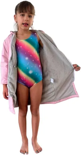 Miniatura 17 de MACAR Parka de natación impermeable con forro polar, ideal para actividades junto a la piscina y al aire libre