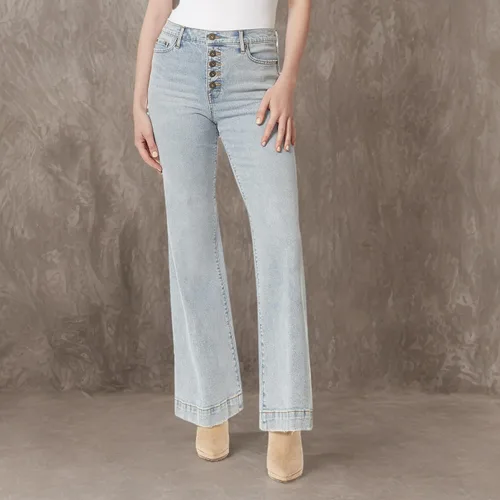 Miniatura 4 de Jessica Simpson Women's True Love Trouser Wide Leg Jean
