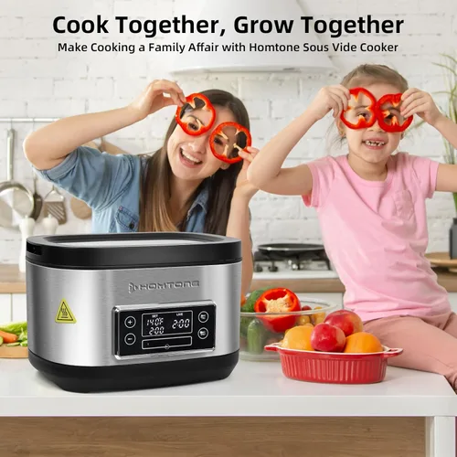 Miniatura 8 de Olla Sous Vide Homtone, Máquina de Cocina Suveed de 8 Quart, Control de Temperatura de Acero Inoxidable Sous Vide, Olla Sous Vide Precisa
