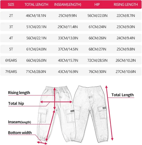 Miniatura 3 de MINI PANDA Pantalones para niños pequeños, paquete de 2 pantalones de meter