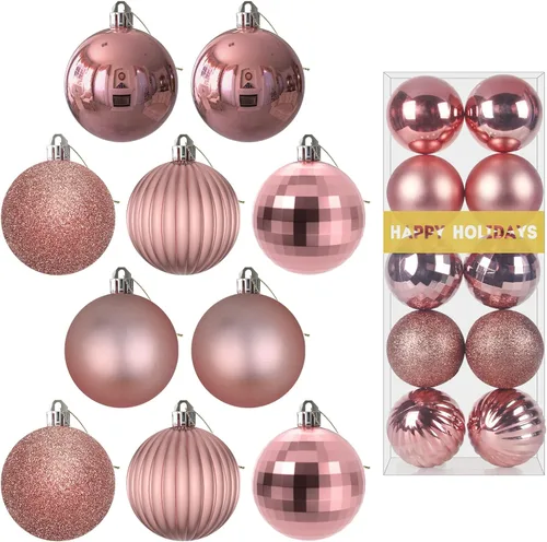 Miniatura 27 de Bolas de Navidad Grandes de 3.2" en Azul Bebé - Adornos para Árbol de Navidad, Bolas Colgantes Inastillables para Cumpleaños, Halloween, Boda
