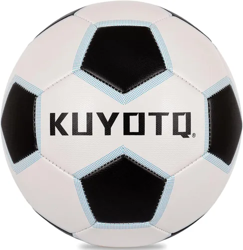 Miniatura 9 de KUYOTQ Soccer Ball, Machine Stitched PU/TPU Leather Soccer Ball Match & Training for Kids Youth Adult, Professional Construction for Durable in and