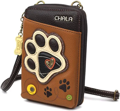 Miniatura 6 de CHALA Cartera cruzada para teléfono celular, bolso de mano multicolor de piel sintética para mujer con correa ajustable
