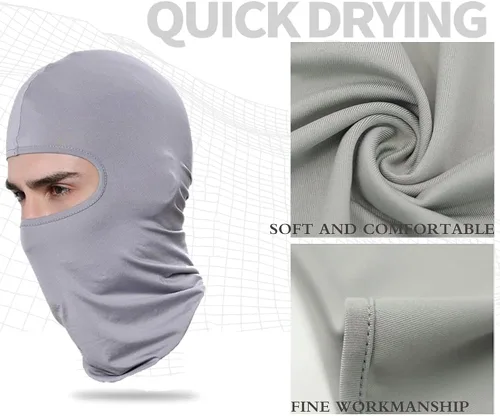 Miniatura 3 de 6 Pieces Balaclava Face Mask for Men & Women Neck Gaiter Sun UV Protection Full Face Cover Bandana Hood for Outdoor Sports