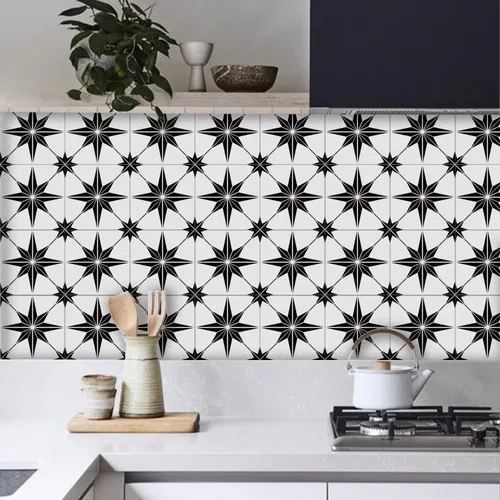 Miniatura 23 de 12 calcomanías mate para azulejos de pared, despegar y pegar, autoadhesivas, calcomanías de vinilo para azulejos de pared, adhesivo de PVC