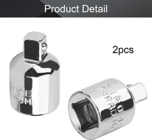 Miniatura 6 de Utoolmart Adaptador de enchufe de impacto de 3/8 pulgadas (F) x 1/4 pulgadas (M) para llaves de trinquete, convertidor Cr-V para reductor de manga