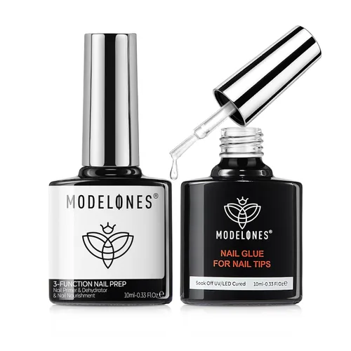 Miniatura 10 de modelones Juego de Base y Capa Superior para Esmalte de Uñas en Gel, 3 Piezas Base de Goma y Capa Superior de Gel Transparente Brillante y Mate a