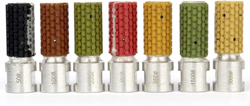 Ruedas de tambor de diamante de 1 "Pulido húmedo 5/8"-11 Hilo - Azulejo de pulido Piedra Mármol Granito Hormigón Cerámica Vidrio 1pcs 400Grit