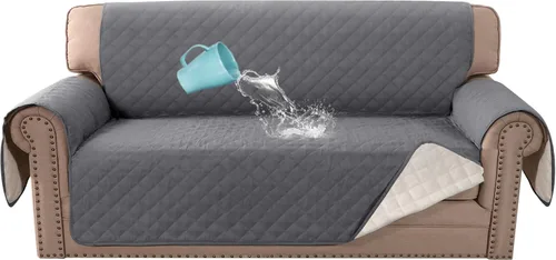 Miniatura 31 de H.VERSAILTEX Funda para Silla y Sofá 100% Impermeable, Protector de Muebles con Correas Elásticas para Mascotas, Niños, Niños, Perros, Gatos
