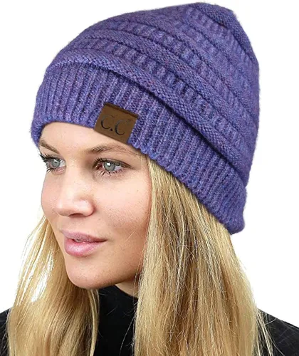 Miniatura 480 de C.C Trendy Warm Chunky Soft Stretch Cable Knit Beanie