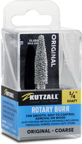 Miniatura 8 de Kutzall Rebabas rotativas de cono extremo, eje de 1⁄4 pulgadas, muy grueso - Accesorio para carpintería para Bosch, DeWalt, Milwaukee, Makita.