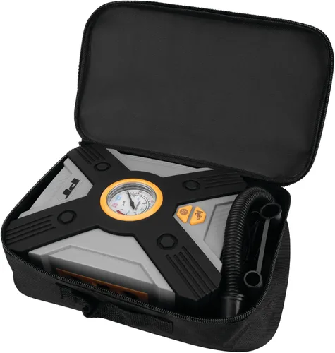 Miniatura 5 de Performance Tool Vortex E00004 Inflador de Neumáticos y de Bote 12V, Portabrocas de Aire con Bloqueo por Palanca, Cable de Alimentación Largo, Tres