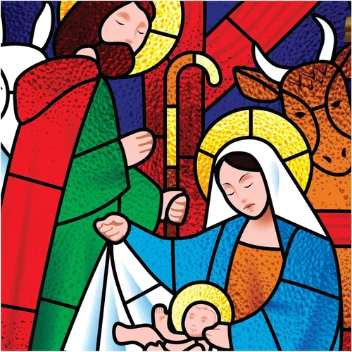 Miniatura 7 de Adhesivo para ventana de Belén pequeño de 11 pulgadas, calcomanía de Navidad para vidrio, decoración de ventanas y puertas, calcomanías