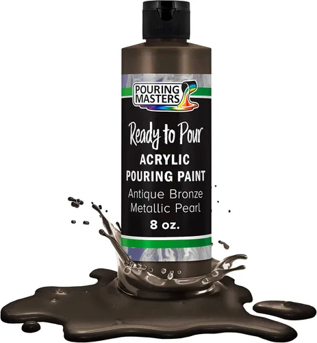 Miniatura 46 de Pouring Masters - Acrílico metálico dorado de 24 quilates - Listo para verter - Pintura para verter - A base de agua premezclada de 32 onzas