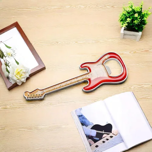 Miniatura 5 de 1 pieza/set abridor de botellas abridor de cerveza abridor de botella con forma de guitarra abridor de guitarra regalo accesorios de cocina