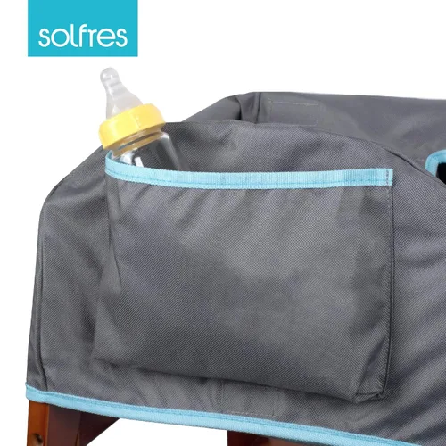 Miniatura 5 de Funda para silla alta de bebé de doble cinturón, sin plomo ni ftalatos, material resistente y robusto, funda impermeable lavable para sillas altas