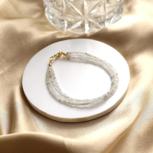 Miniatura 42 de Gempires Natural Multi Strand Beaded Bracelets Lightweight Handmade Gemstone Jewelry Hypoallergenic 8 Inch Gold Plated Stylish Everyday Wear Jewelry