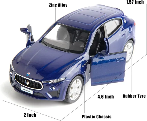 Miniatura 2 de RMZ City Escala 1:36 para fundición a presión de aleación modelo Maserati Levante coche de juguete, vehículos de juguete para niños pequeños, niños