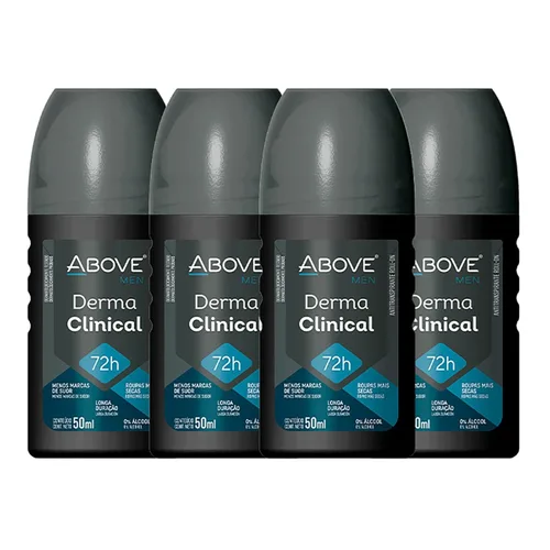 Miniatura 6 de ABOVE Roll-On Elements, plateado brillante, 1.7 onzas, desodorante de bolas para hombres, protección de 72 horas, fragancia sensual, tacto seco, sin