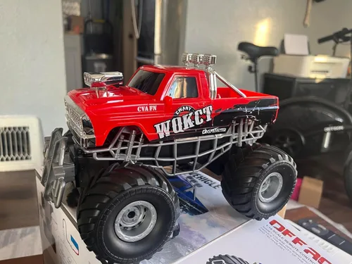 Miniatura 9 de Camión Monstruo RC de Alta Velocidad de Nivel de Entrada rojo con Luz y Rociador 2.4GHz Vertical Rotación 360° 4WD Camiones Monstruo Coches RC, 20+