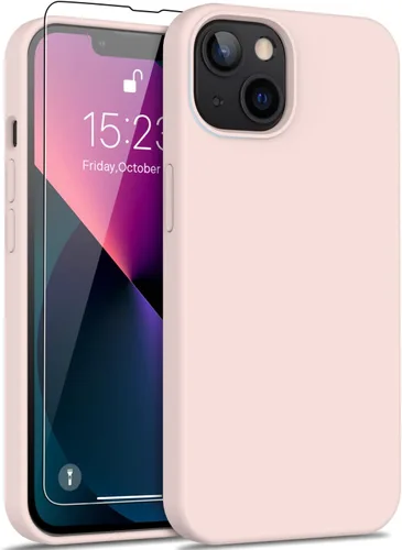 Miniatura 77 de bemal Funda para iPhone 14 Pro con protector de pantalla, silicona líquida de ajuste delgado, forro de microfibra suave, diseñada para mujeres
