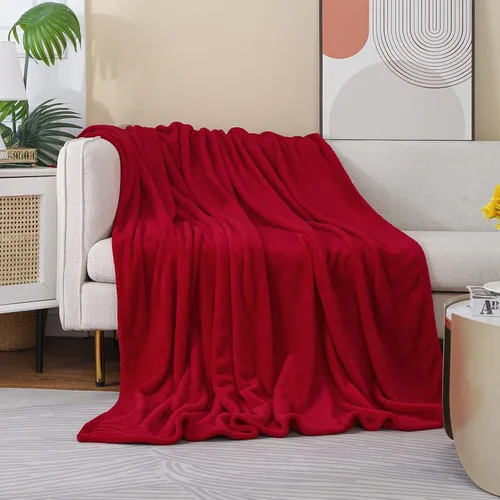 Miniatura 37 de Manta blanca de Navidad súper suave y acogedora para sofá o cama. Manta de microfibra de felpa ligera, 50x60 pulgadas Blanco