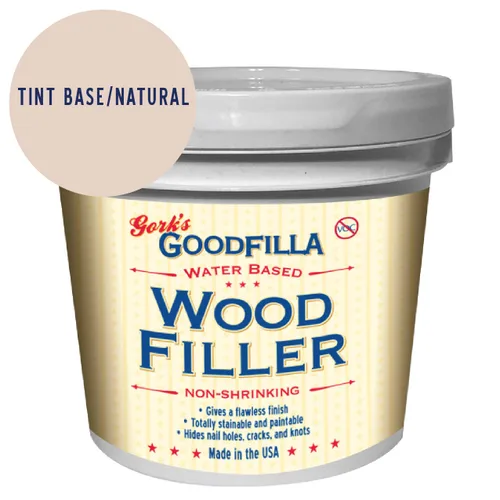 Miniatura 7 de Goodfilla Base Neutra, 8 oz, Relleno de Madera y Grano, Teñible, Tintable, Lijable, Cero Residuos, No Tóxico, Fabricado en EE.UU Neutro