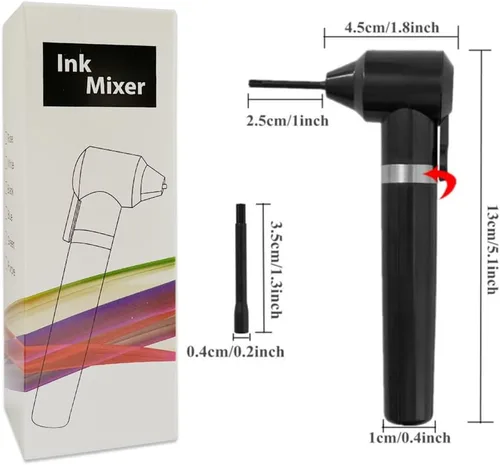 Miniatura 3 de Tatuaje Pigmento Maquillaje Mezclador de Tinta Eléctrica Ceja Color Suministro Herramienta Agitador Máquina 100 Varillas Mezcladoras Set