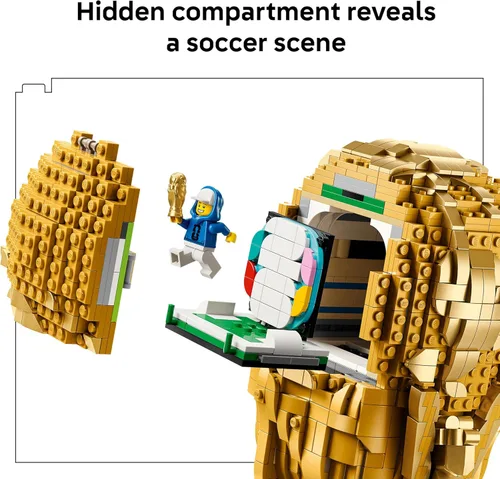 Miniatura 4 de Conjunto de construcción del trofeo oficial del Mundial de la FIFA de LEGO Ediciones - Kit para exhibición en dormitorio, oficina en casa, estante