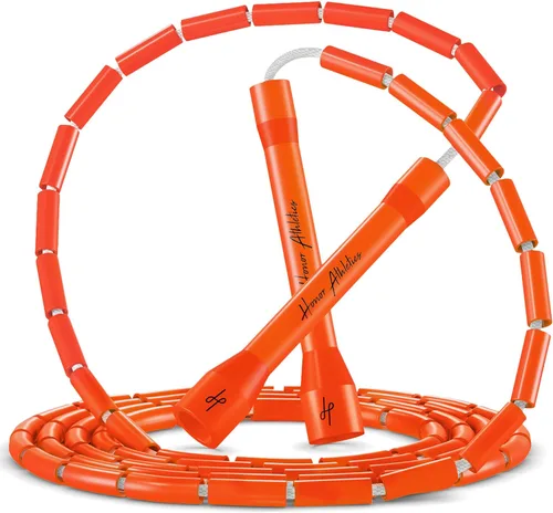 Honor Athletics Cuerda de saltar con cuentas 2.0, ajustable con asas irrompibles y cuentas inastillables para un entrenamiento mejorado de fitness