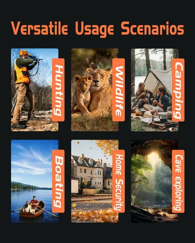 Miniatura 6 de Gafas de visión nocturna, prismáticos de visión nocturna 4K para adultos, pantalla HD de 3.2 pulgadas, tarjeta de 32 GB, zoom 8X para fotos