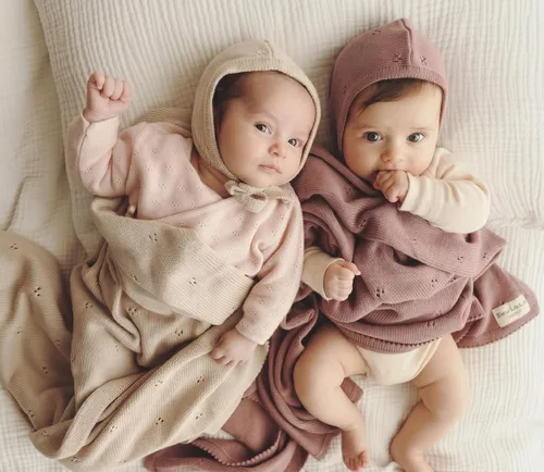 Miniatura 7 de Set de regalo para bebé: manta esencial de algodón orgánico para recién nacido, baby shower reflexivo y regalo de nuevo bebé para niños y niñas 13