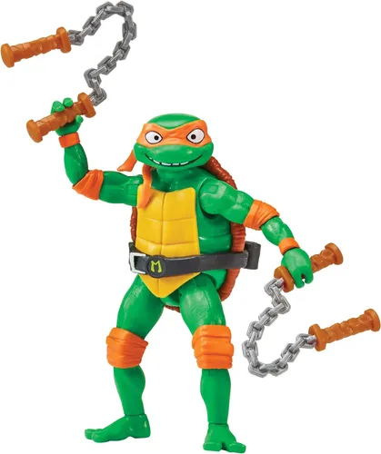 Miniatura 3 de Teenage Mutant Ninja Tortugas: Mutant Mayhem 4.25" Michelangelo Figura de acción básica por Playmates Toys
