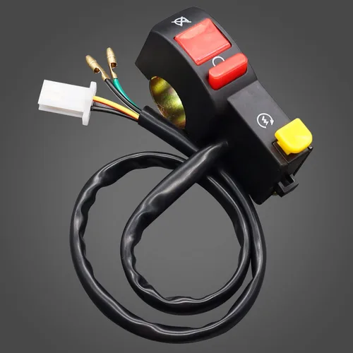Miniatura 3 de weideer Interruptor universal de manillar de 12 V, encendido/apagado, 7/8 pulgadas, 0.866 in, interruptor de luz de motocicleta para scooter Pit