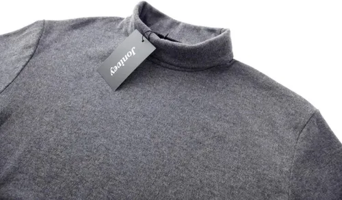 Miniatura 4 de jonivey Camiseta básica de punto de cuello alto de manga larga para hombre