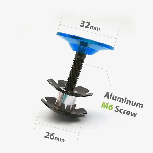 Miniatura 2 de ONIPAX Tapa superior de auriculares ligeros y tuerca de estrella con tornillo de aluminio y espaciadores