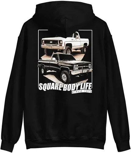 Miniatura 2 de Aggressive Thread SBL Chevy Square Body Hoodie Sweatshirt