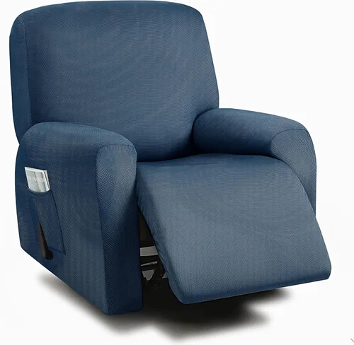 Miniatura 47 de ULTICOR Fundas para Sofá Reclinable de 8 Piezas, Fundas Elásticas de Hilo Teñido para Sofá Reclinable de 3 Cojines, Fundas Deslizables para Sofá