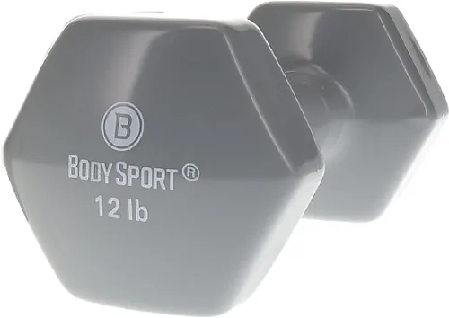 Miniatura 3 de Body Sport Mancuerna recubierta de vinilo para mano, mancuerna de ejercicio y fitness para entrenamiento de equipo de gimnasio en casa