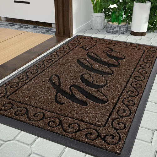 Miniatura 32 de Yimobra Tapete de Bienvenida, Tapetes de Puerta Resistentes y Duraderos para Entrada del Hogar Exterior Interior, Tapete Delantero para Patio