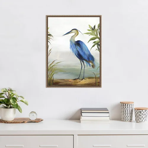 Miniatura 5 de Amanti Art Lienzo enmarcado para pared, 24 x 18 pulgadas, garza azul de Aimee Wilson, lienzo enmarcado para pared, obras de arte de animales