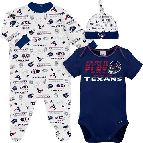 Miniatura 9 de Gerber Conjunto de regalo unisex para bebé con pies de equipo de la NFL para dormir y jugar