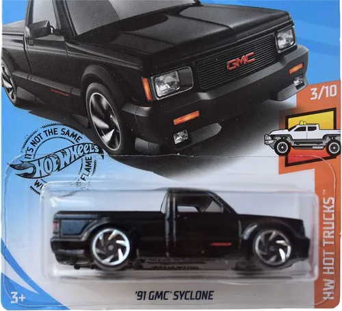 Miniatura 2 de Hot Wheels Camiones calientes 3/10 '91 Syclone 150/250, Negro