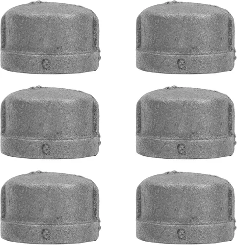 Miniatura 13 de PIPE DECOR - Brida de piso cuadrada de 1 pulgada, paquete de 4 unidades, hierro maleable, compatible con tubos de plomería de acero negro de un