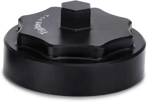 PTNHZ Cubierta de tapa de carcasa de cartucho de filtro de combustible de aluminio 68065612AA Reemplazo para Dodge Ram 2500 3500 4500 5500 6.7L Negro