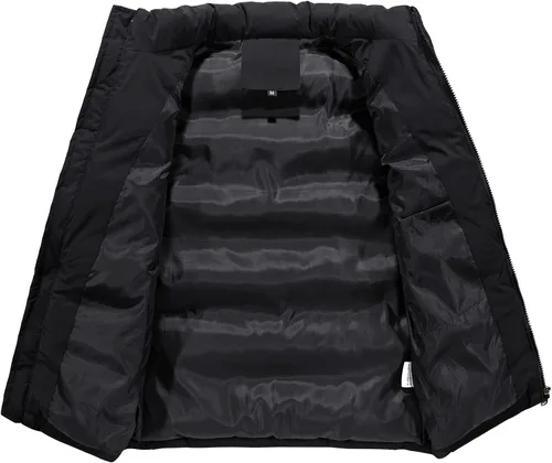 Miniatura 3 de Chaleco acolchado de algodón acolchado para hombre, chaqueta sin mangas, abrigo grueso y cálido, ropa de abrigo acolchada de gran tamaño, chaleco