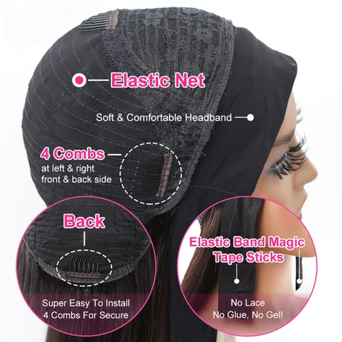 Miniatura 2 de Celiarita Peluca de cabello humano rizado birmano de 20 pulgadas, sin pegamento, pelucas de cabello humano rizado 3 en 1 para mujer, con cordón sin