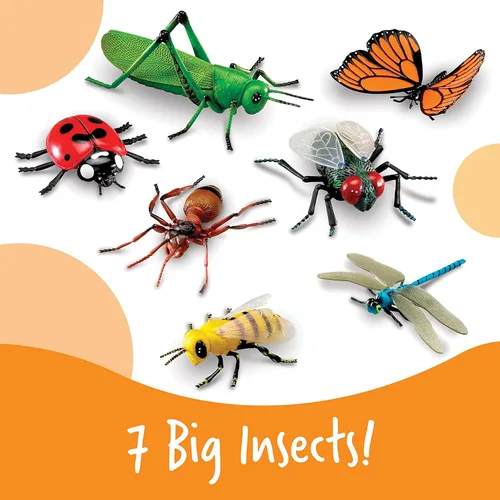 Miniatura 2 de Learning Resources Insectos jumbo, juguetes de animales para niños, ciencia preescolar infantil, habilidades motoras finas, regalos para niños