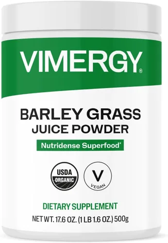 Miniatura 11 de Vimergy Jugo de Hierba de Cebada en Polvo Suplemento Dietético - 0.8g por Porción (150 Porciones) – Fórmula de Superalimento Limpio – Promueve